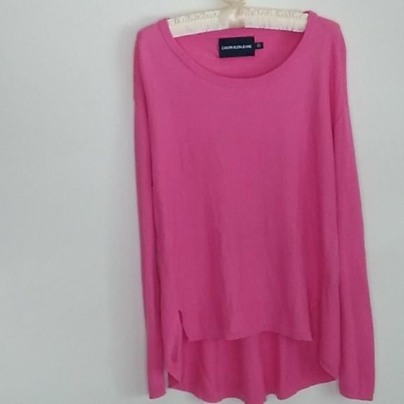 Calvin Klein Jeans Tops - Calvin Klein Jean's pullover pink Medium